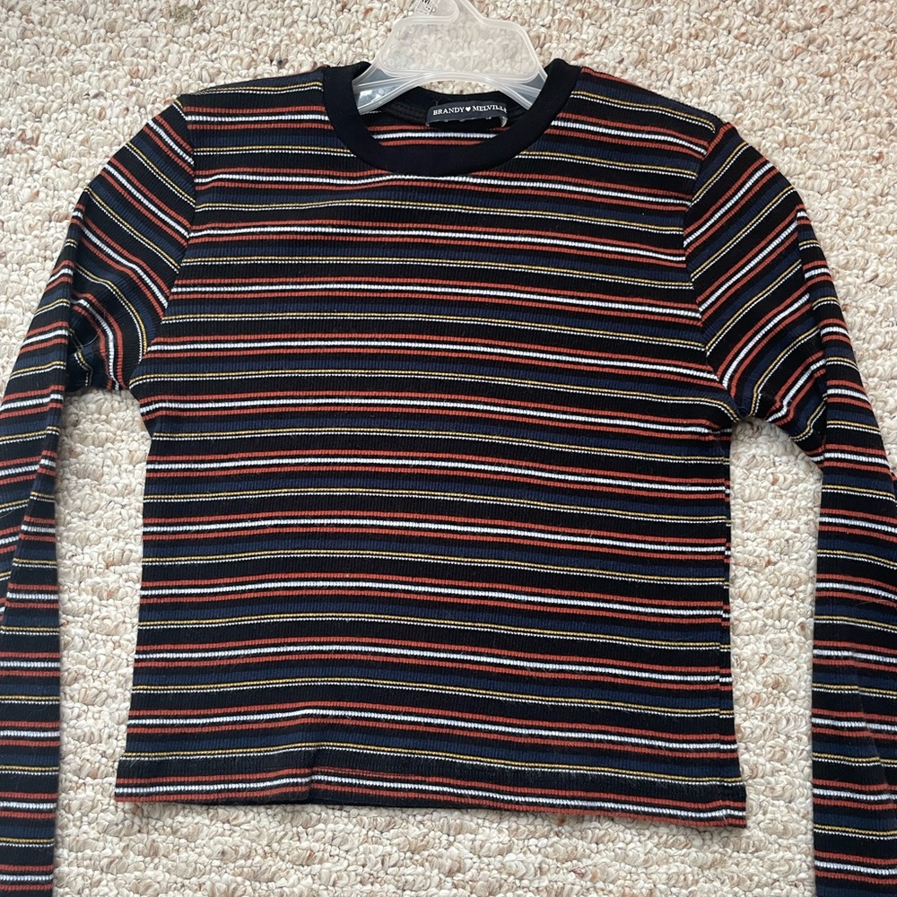 Brandy Melville long sleeve striped tee